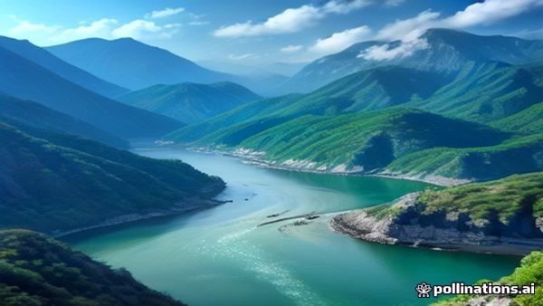 4K超清自然风光视频封面，壮阔山川景色色彩饱和清晰度极高